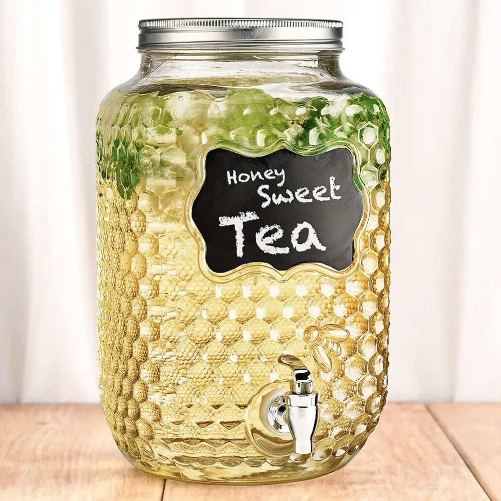 Chalkboard Glass Beverage Dispenser