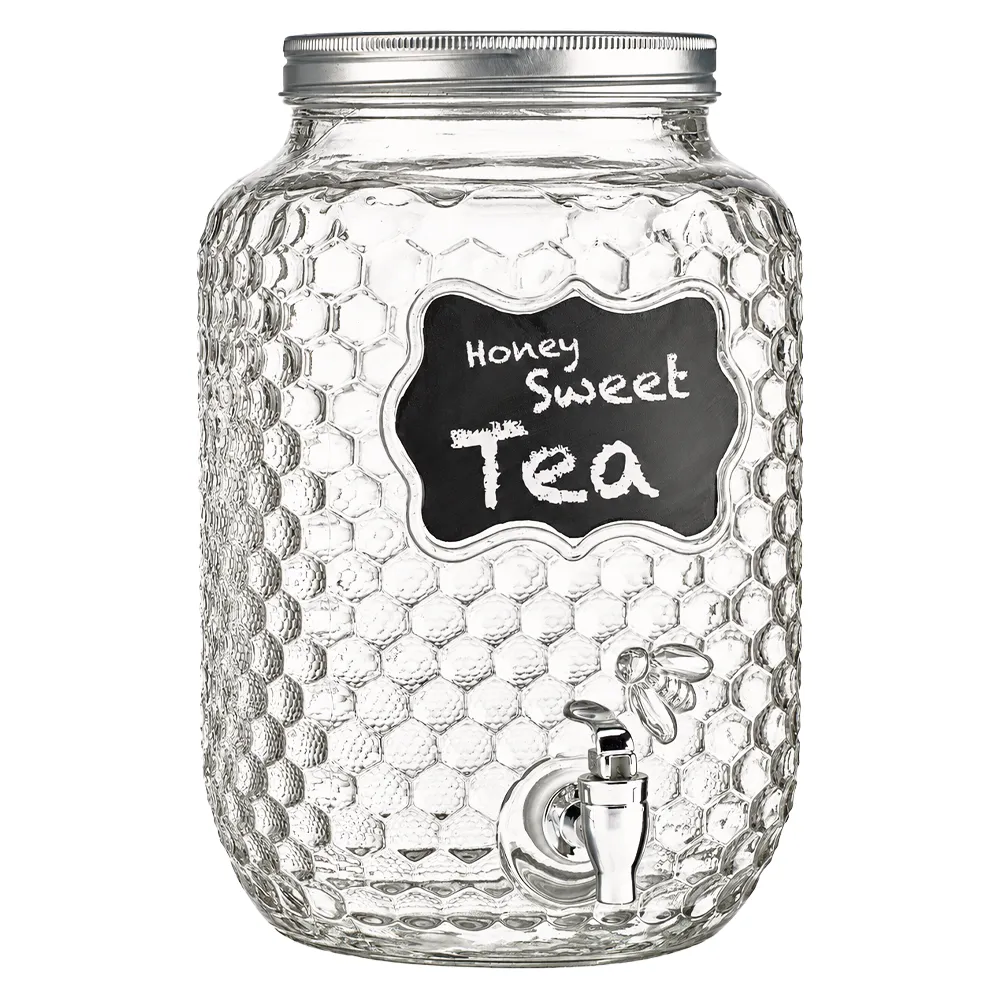 Chalkboard Glass Beverage Dispenser
