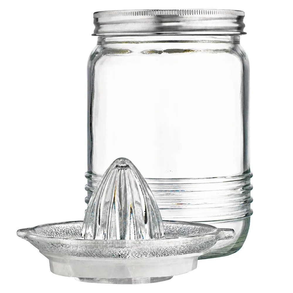 Glass Citrus Juicer & Storage Jar