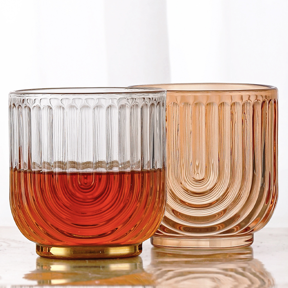 Ribbed Rocks Glass Set