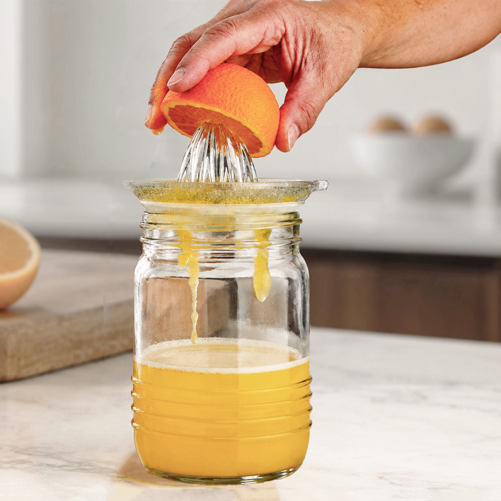 Glass Citrus Juicer & Storage Jar