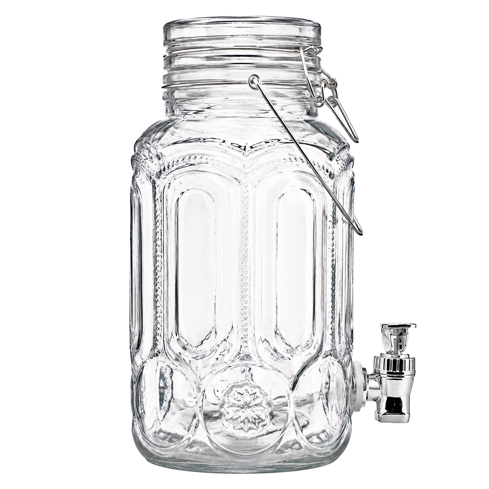 Clip-Top Glass Beverage Dispenser