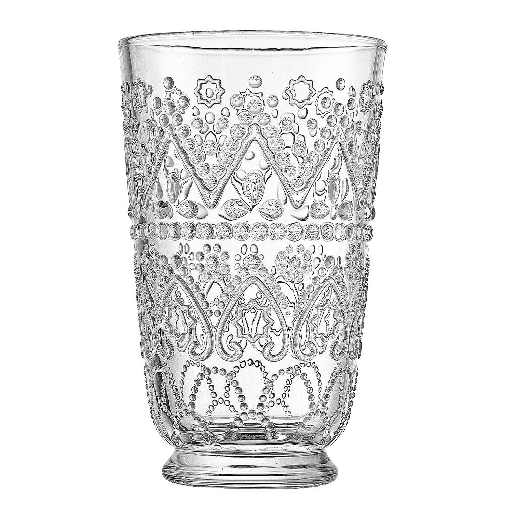 Embossed Glass Tumbler Set