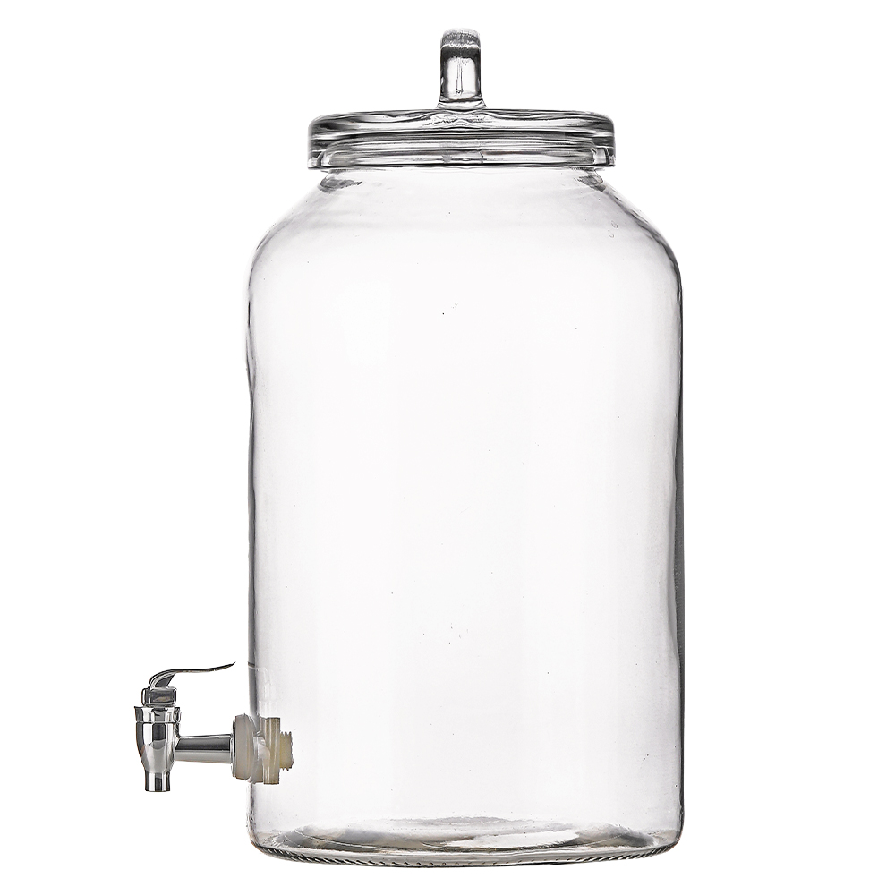 2-Gallon Glass Beverage Dispenser
