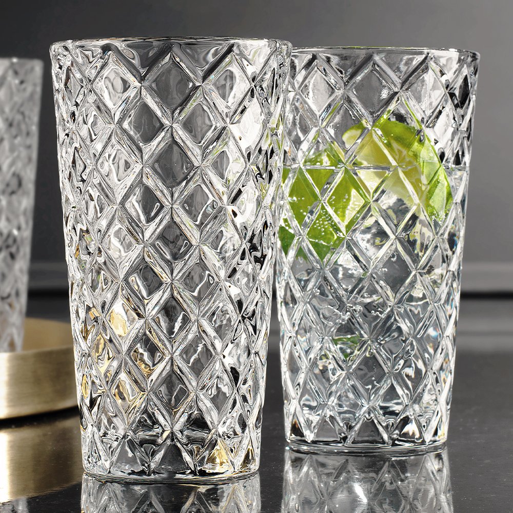 Diamond Highball Glass Set