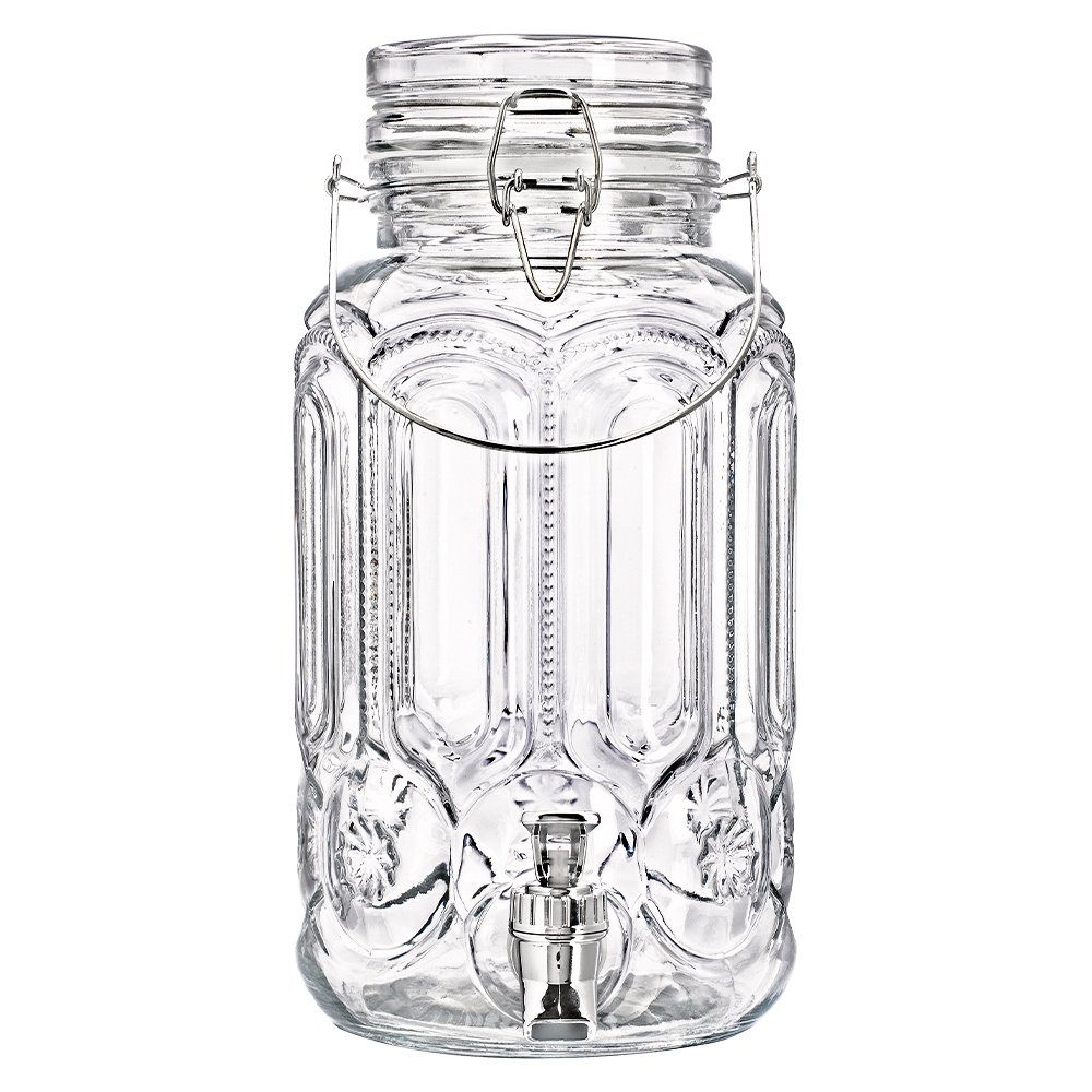 Clip-Top Glass Beverage Dispenser