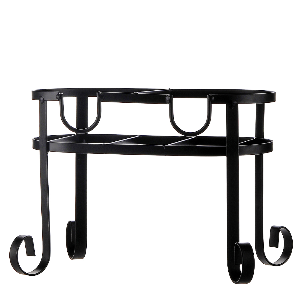 Double Clip-Top Glass Beverage Dispenser With Stand