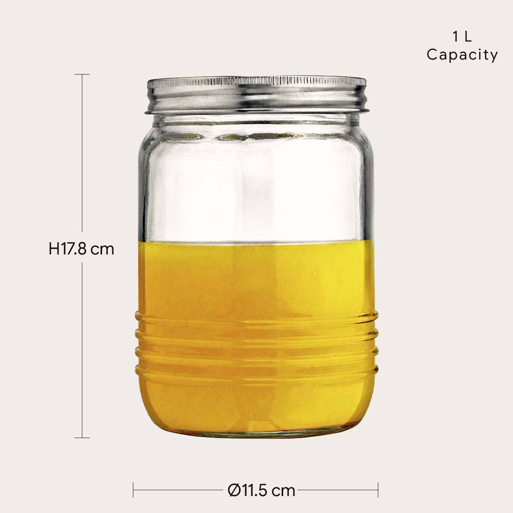 Glass Citrus Juicer & Storage Jar