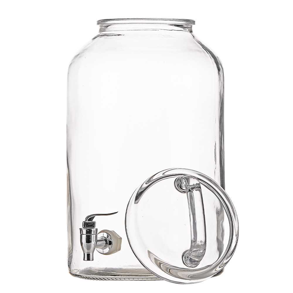 2-Gallon Glass Beverage Dispenser