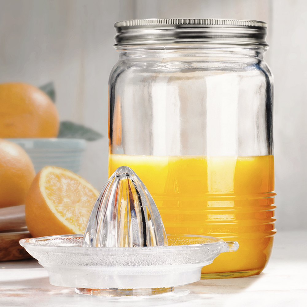 Glass Citrus Juicer & Storage Jar